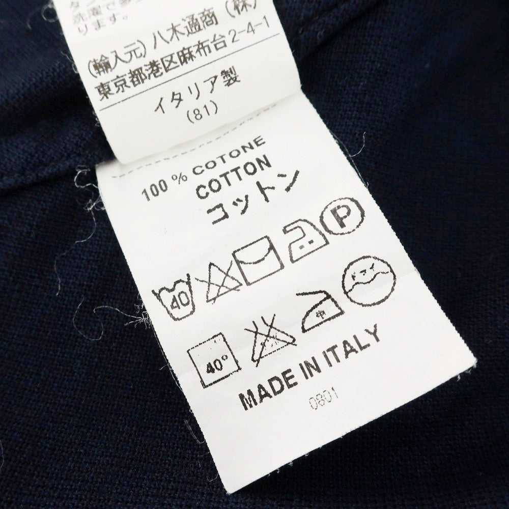 [Used] ORIAN Cotton Pique Long Sleeve Polo Shirt Navy [37] [Condition Rank B] [Men&