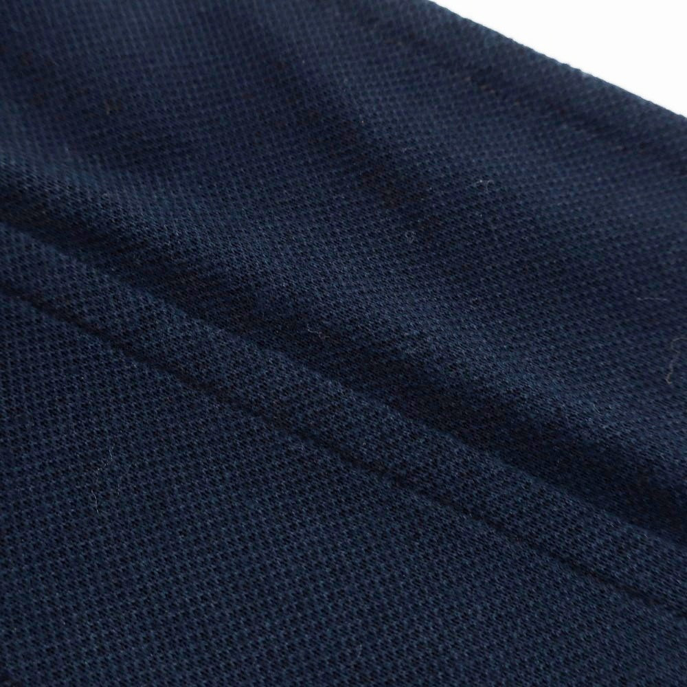 [Used] ORIAN Cotton Pique Long Sleeve Polo Shirt Navy [37] [Condition Rank B] [Men&