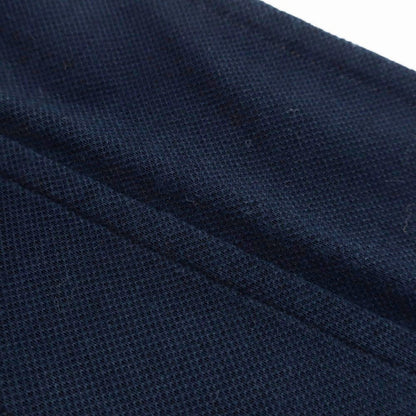 [Used] ORIAN Cotton Pique Long Sleeve Polo Shirt Navy [37] [Condition Rank B] [Men&