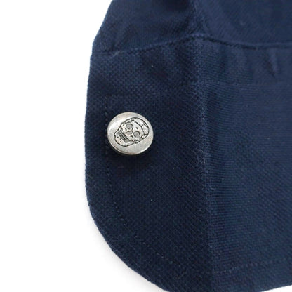[Used] ORIAN Cotton Pique Long Sleeve Polo Shirt Navy [37] [Condition Rank B] [Men&
