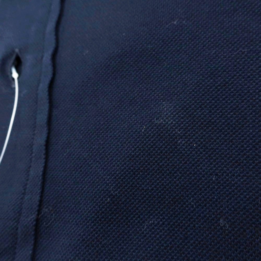 [Used] ORIAN Cotton Pique Long Sleeve Polo Shirt Navy [37] [Condition Rank B] [Men&