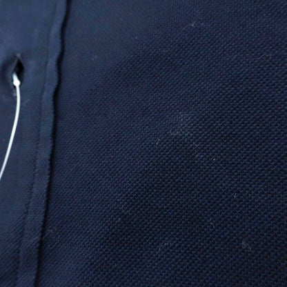 [Used] ORIAN Cotton Pique Long Sleeve Polo Shirt Navy [37] [Condition Rank B] [Men&