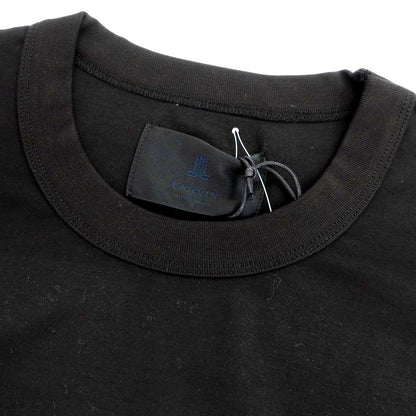 【中古】ランバンコレクション LANVIN COLLECTION コットン クルーネック 半袖Ｔシャツ ブラック【 48 】【 状態ランクA 】【 メンズ 】