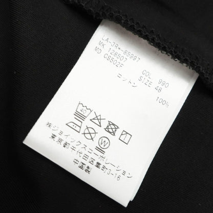 【中古】ランバンコレクション LANVIN COLLECTION コットン クルーネック 半袖Ｔシャツ ブラック【 48 】【 状態ランクA 】【 メンズ 】