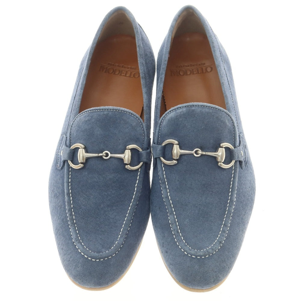 【中古】マドラス MADRAS スエード ビットローファー ブルー【 25 】【 状態ランクC 】【 メンズ 】