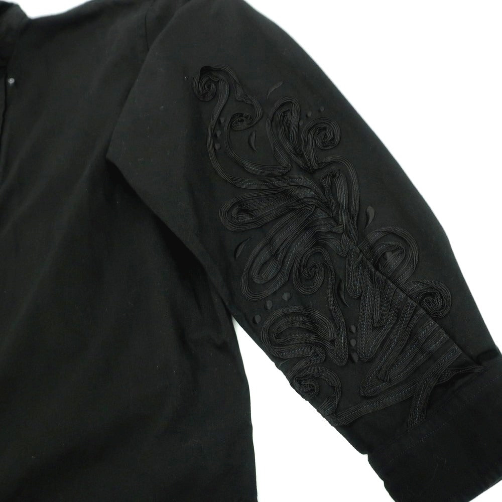 【中古】オフザカフ OFF THE CUFF コットン ボタンダウン カジュアルシャツ ブラック【 L 】【 状態ランクB 】【 メンズ 】[EPD]