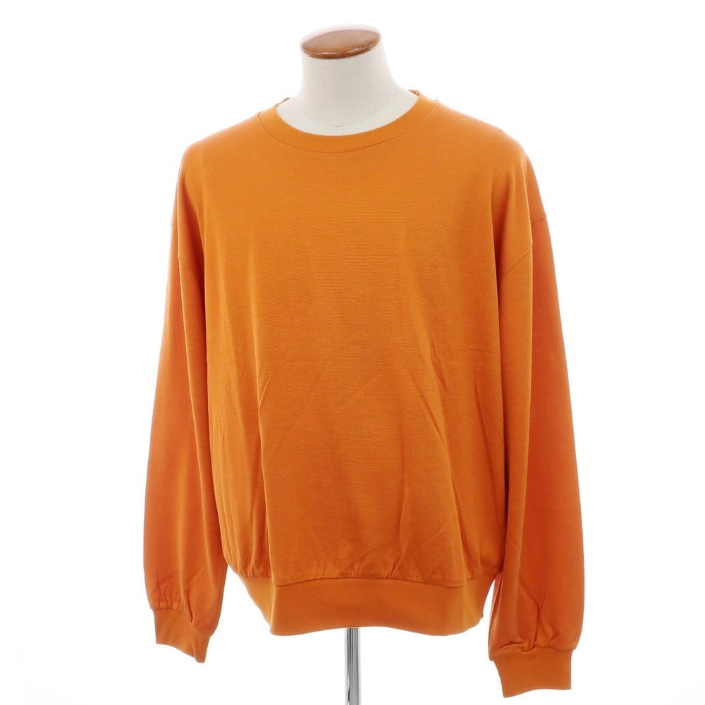 [Used] [Unused] REVERBERATE 2025 Spring/Summer Cotton Rayon Crew Neck Long Sleeve T-Shirt Orange [2] [Condition Rank S] [Men&
