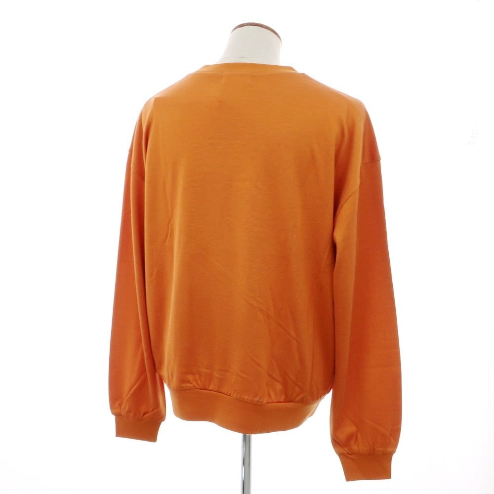 [Used] [Unused] REVERBERATE 2025 Spring/Summer Cotton Rayon Crew Neck Long Sleeve T-Shirt Orange [2] [Condition Rank S] [Men&
