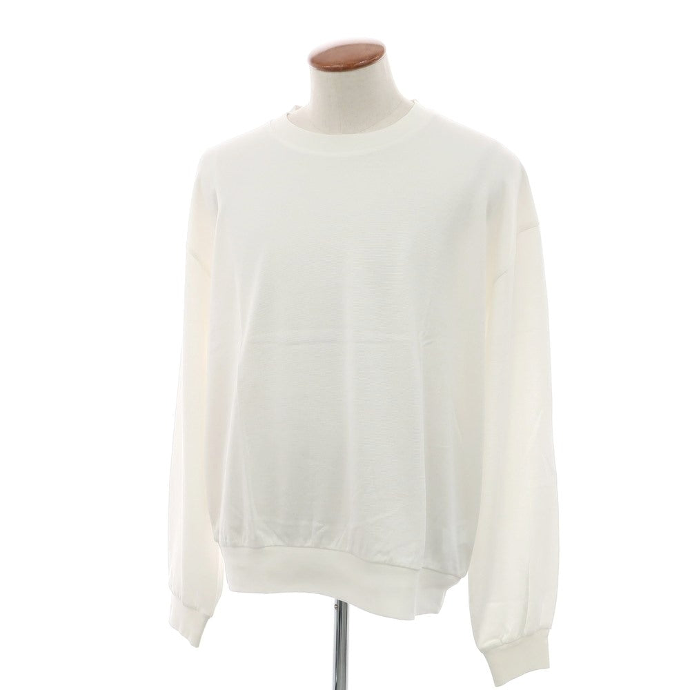 [Used] [Unused] REVERBERATE 2025 Spring/Summer Cotton Rayon Crew Neck Long Sleeve T-Shirt White [2] [Condition Rank S] [Men&