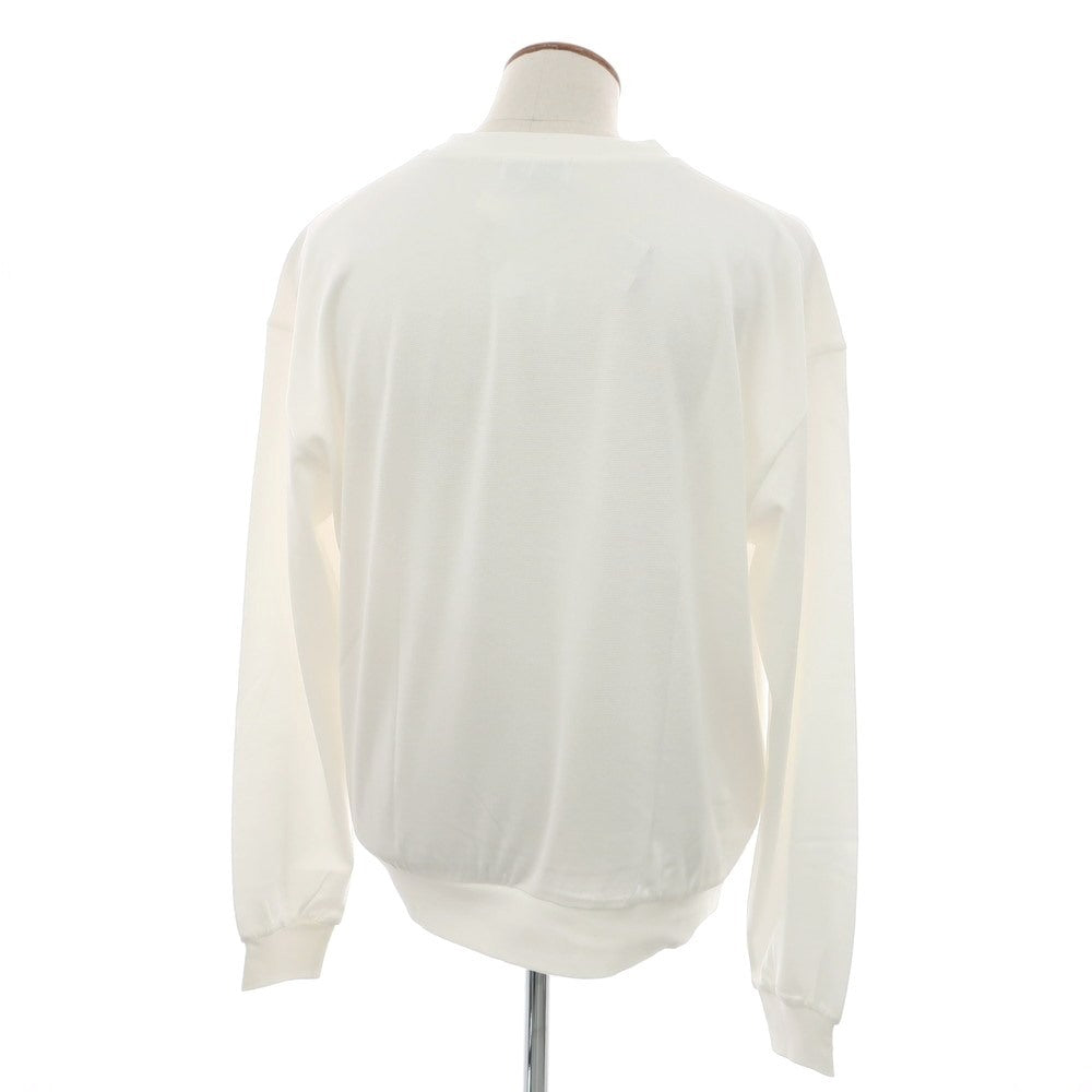 [Used] [Unused] REVERBERATE 2025 Spring/Summer Cotton Rayon Crew Neck Long Sleeve T-Shirt White [2] [Condition Rank S] [Men&