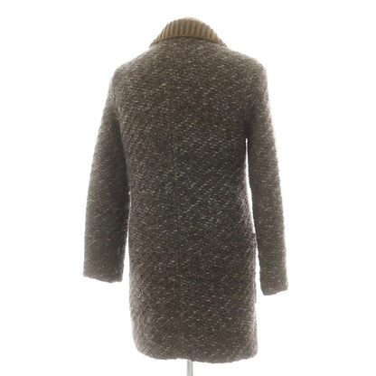 【中古】トゥモローランド TOMORROWLAND ウールナイロン ダブルニットコート オリーブ【 M 】【 状態ランクB 】【 メンズ 】