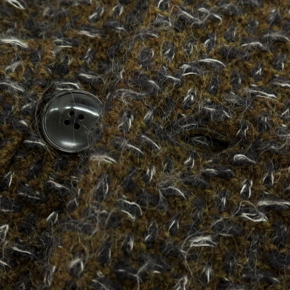 【中古】トゥモローランド TOMORROWLAND ウールナイロン ダブルニットコート オリーブ【 M 】【 状態ランクB 】【 メンズ 】