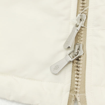 【中古】イレブンティ eleventy ニット切替 中綿ブルゾン ホワイトxグレー【 46 】【 状態ランクB 】【 メンズ 】