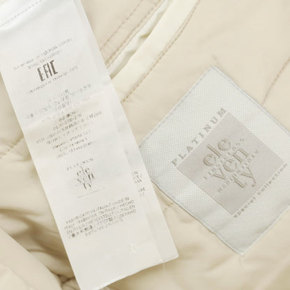 【中古】イレブンティ eleventy ニット切替 中綿ブルゾン ホワイトxグレー【 46 】【 状態ランクB 】【 メンズ 】