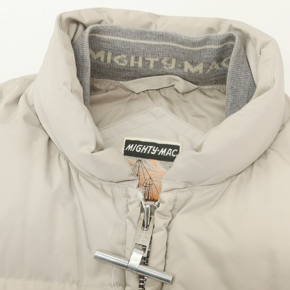 【中古】マイティー マック MIGHTY-MAC ポリエステル ダウンベスト ベージュ【 L 】【 状態ランクC 】【 メンズ 】