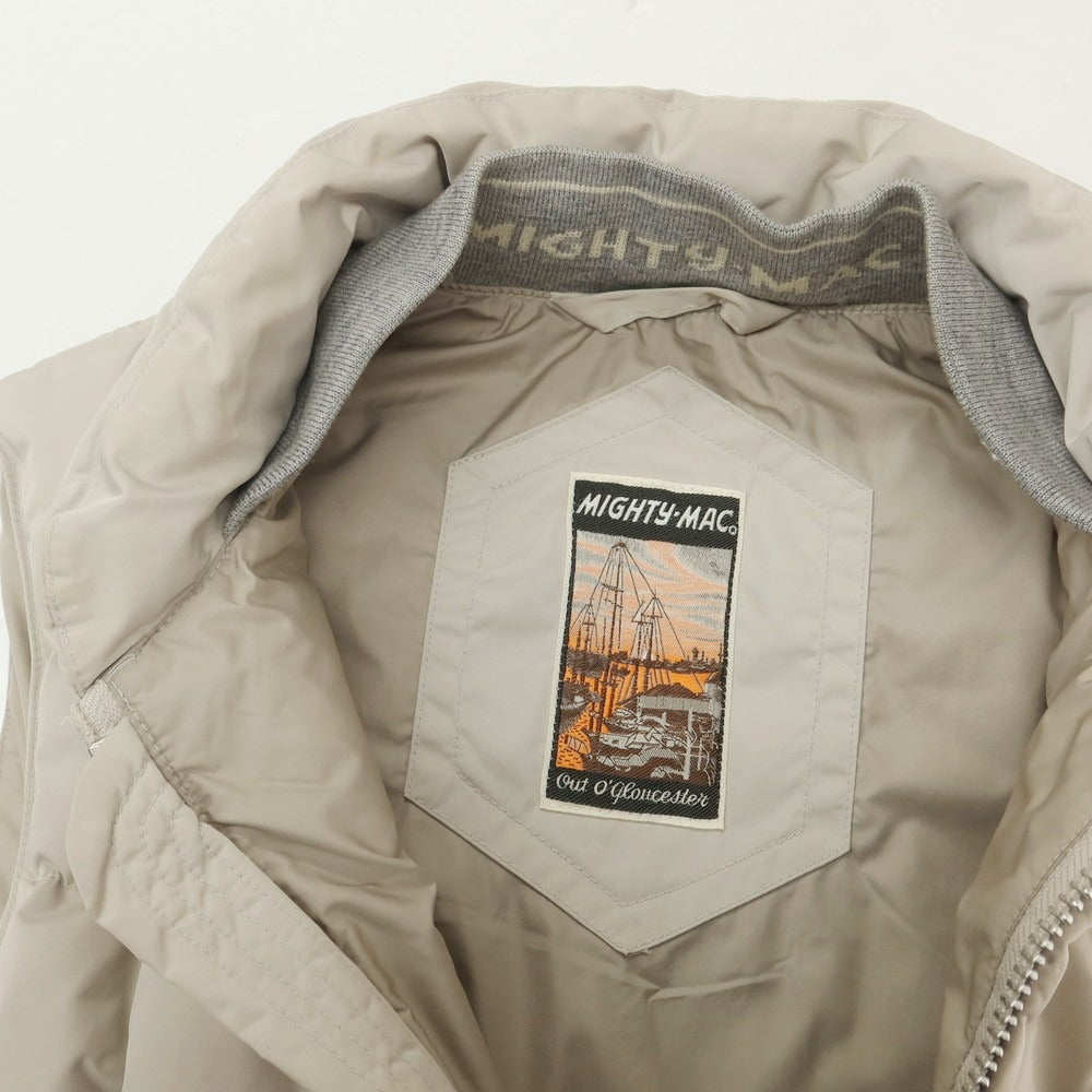【中古】マイティー マック MIGHTY-MAC ポリエステル ダウンベスト ベージュ【 L 】【 状態ランクC 】【 メンズ 】