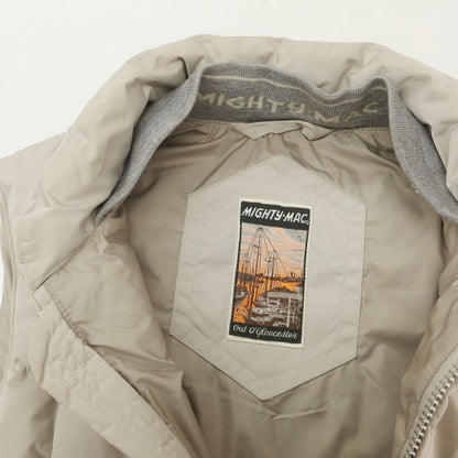 【中古】マイティー マック MIGHTY-MAC ポリエステル ダウンベスト ベージュ【 L 】【 状態ランクC 】【 メンズ 】