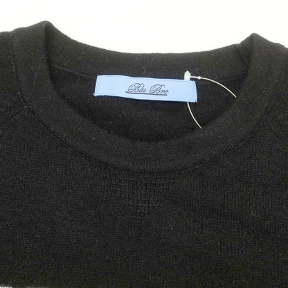 【中古】ブルブレ Blu Bre カシミヤ クルーネック プルオーバーニット ブラック【 M 】【 状態ランクB 】【 メンズ 】