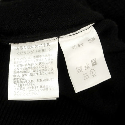 【中古】ブルブレ Blu Bre カシミヤ クルーネック プルオーバーニット ブラック【 M 】【 状態ランクB 】【 メンズ 】