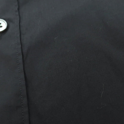 【中古】ランバン LANVIN コットン ショートカラー カジュアルシャツ ブラック【 37 】【 状態ランクC 】【 メンズ 】