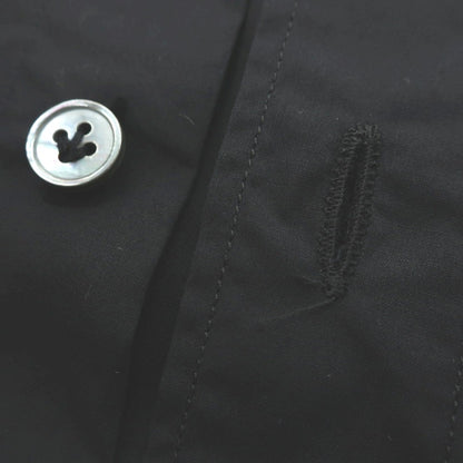 【中古】ランバン LANVIN コットン ショートカラー カジュアルシャツ ブラック【 37 】【 状態ランクC 】【 メンズ 】