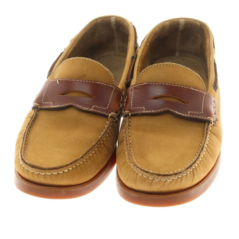 【中古】パラブーツ Paraboot International Gallery BEAMS別注 Corsica ローファー ライトブラウンxブラウン【 6 1/2 】【 状態ランクB 】【 メンズ 】 [CPD]