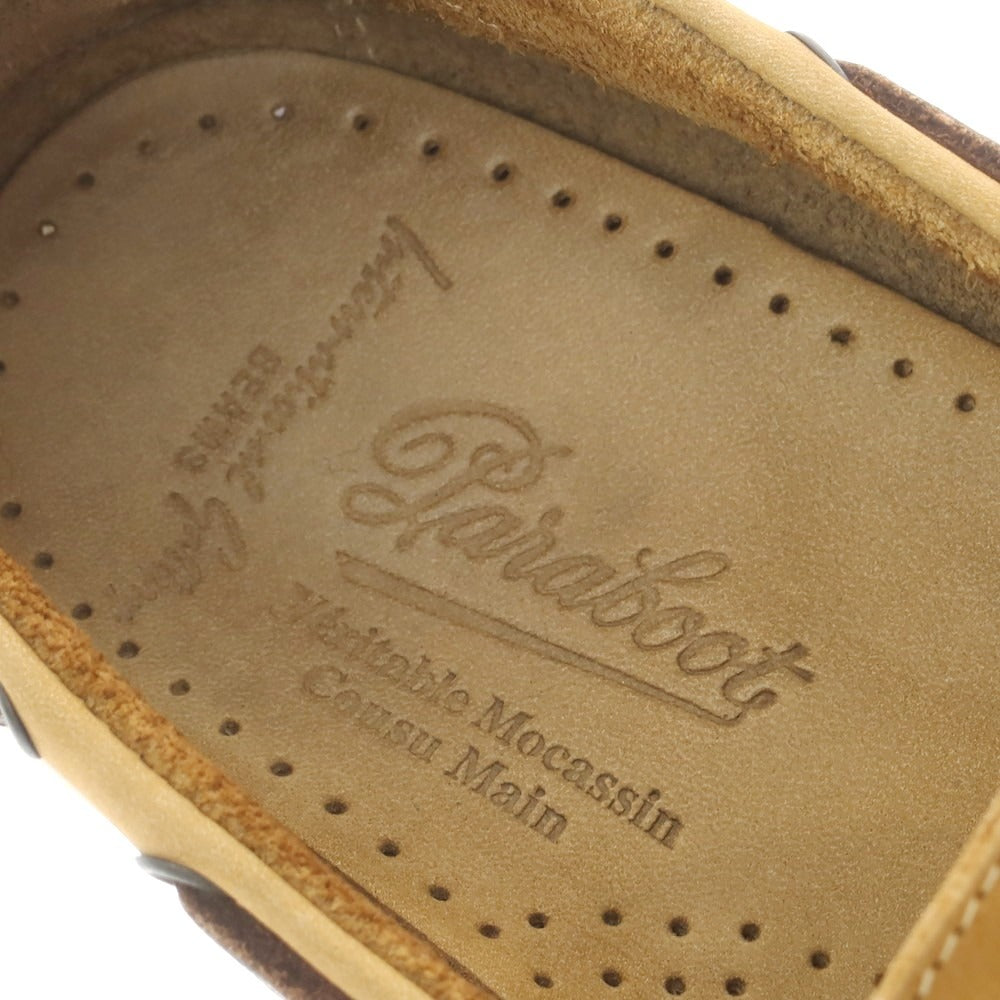 【中古】パラブーツ Paraboot International Gallery BEAMS別注 Corsica ローファー ライトブラウンxブラウン【 6 1/2 】【 状態ランクB 】【 メンズ 】 [CPD]