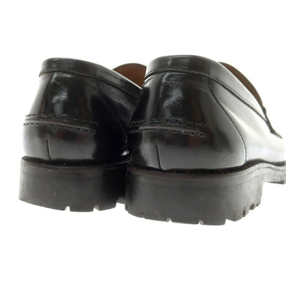 【中古】コムデギャルソンオム COMME des GARCONS HOMME ガラスレザー コインローファー ブラック【 25 1/2 】【 状態ランクC 】【 メンズ 】
