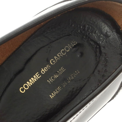 【中古】コムデギャルソンオム COMME des GARCONS HOMME ガラスレザー コインローファー ブラック【 25 1/2 】【 状態ランクC 】【 メンズ 】