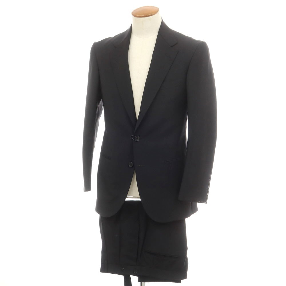 [Used] [Unused] Other Brands Canonico MOHAIR QUATTORO Wool Mohair 3 Button Suit Black [46th] [Condition Rank S] [Men&