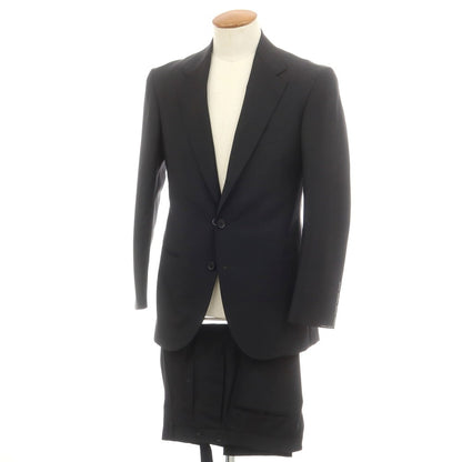 [Used] [Unused] Other Brands Canonico MOHAIR QUATTORO Wool Mohair 3 Button Suit Black [46th] [Condition Rank S] [Men&