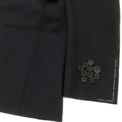 [Used] [Unused] Other Brands Canonico MOHAIR QUATTORO Wool Mohair 3 Button Suit Black [46th] [Condition Rank S] [Men&