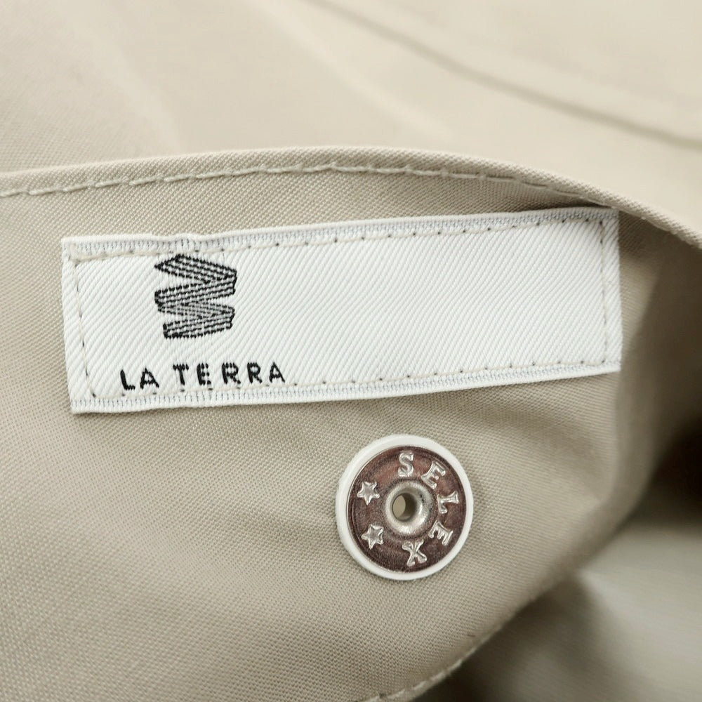 【中古】ラ テッラ LA TERRA コットン マウンテンパーカー ベージュ【 サイズ2 】【 状態ランクA 】【 メンズ 】 [CPD]