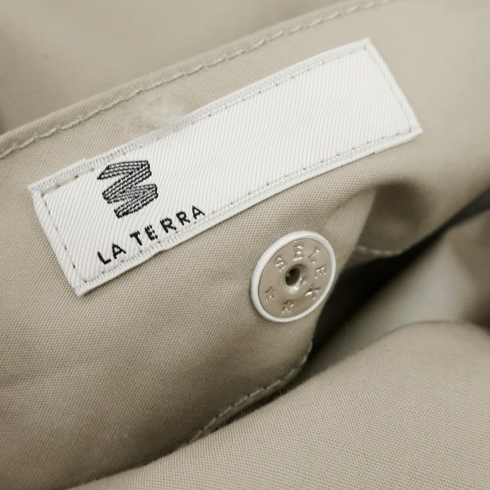 【中古】ラ テッラ LA TERRA コットン マウンテンパーカー ベージュ【サイズ2】【 状態ランクA 】【 メンズ 】[EPD]