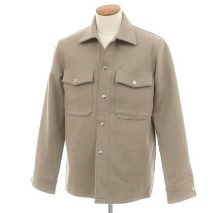 【中古】ラ テッラ LA TERRA ウール シャツブルゾン グレージュ【 2 】【 状態ランクA 】【 メンズ 】