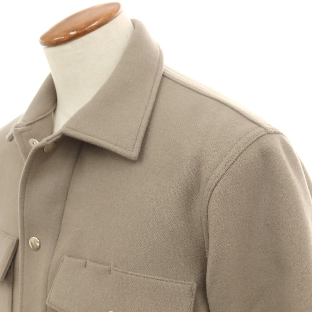 【中古】ラ テッラ LA TERRA ウール シャツブルゾン グレージュ【 2 】【 状態ランクA 】【 メンズ 】