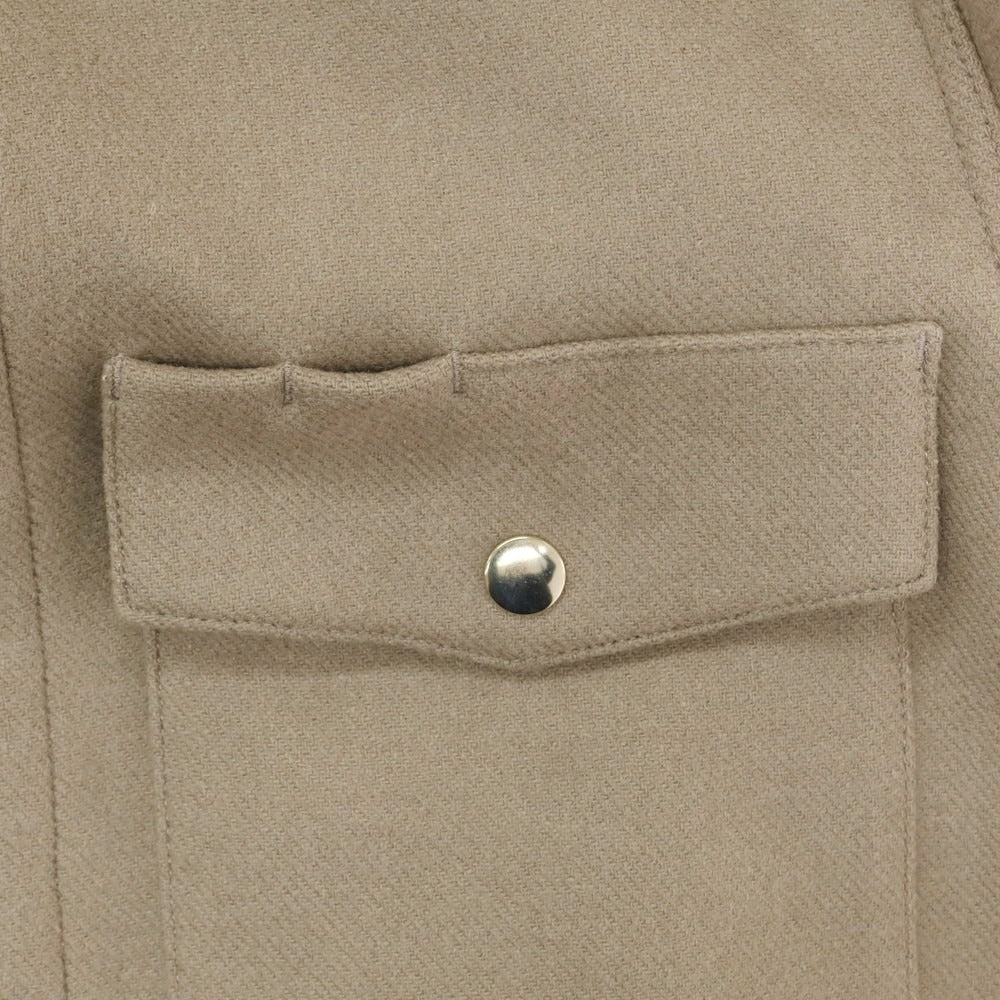 【中古】ラ テッラ LA TERRA ウール シャツブルゾン グレージュ【 2 】【 状態ランクA 】【 メンズ 】