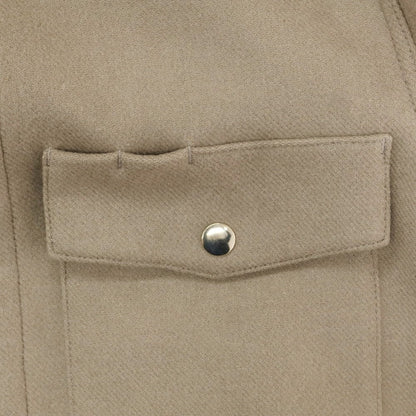 【中古】ラ テッラ LA TERRA ウール シャツブルゾン グレージュ【 2 】【 状態ランクA 】【 メンズ 】