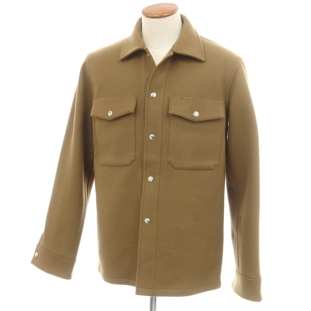 【中古】ラ テッラ LA TERRA ウール シャツブルゾン カーキ【 サイズ2 】【 状態ランクA 】【 メンズ 】 [CPD]