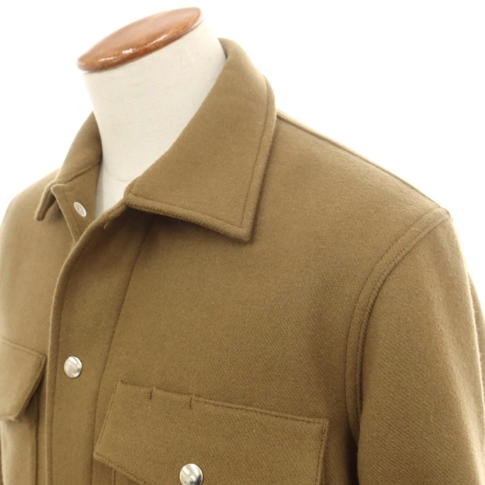 【中古】ラ テッラ LA TERRA ウール シャツブルゾン カーキ【 サイズ2 】【 状態ランクA 】【 メンズ 】 [CPD]