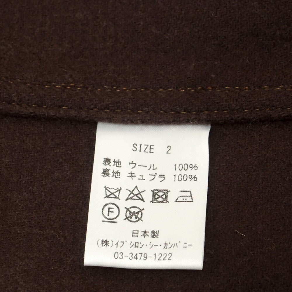 【中古】ラ テッラ LA TERRA ウール シャツブルゾン カーキ【 サイズ2 】【 状態ランクA 】【 メンズ 】 [CPD]