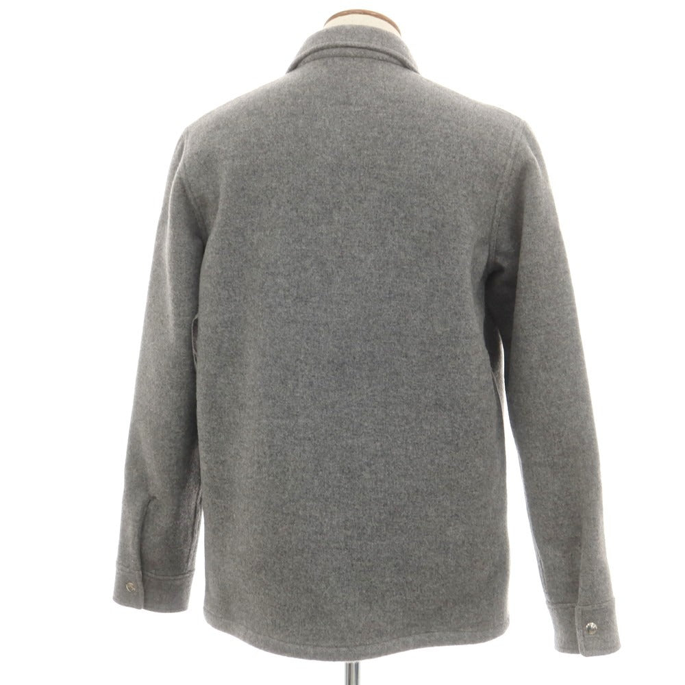 【中古】ラ テッラ LA TERRA ウール シャツブルゾン グレー【サイズ2】【 状態ランクA 】【 メンズ 】[DPD]