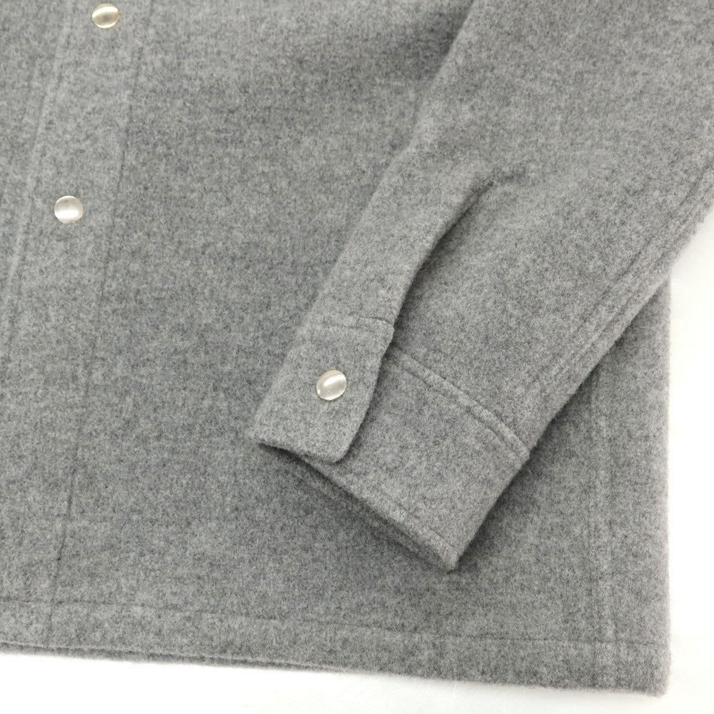 【中古】ラ テッラ LA TERRA ウール シャツブルゾン グレー【サイズ2】【 状態ランクA 】【 メンズ 】[DPD]