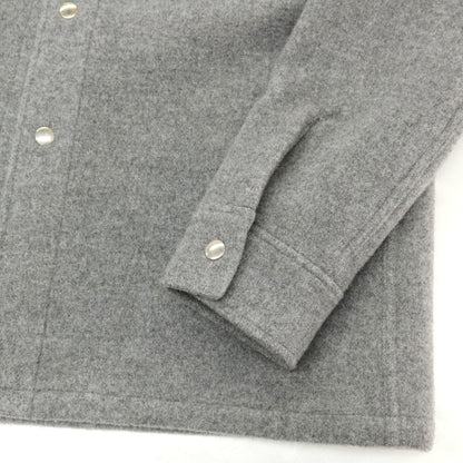 【中古】ラ テッラ LA TERRA ウール シャツブルゾン グレー【 2 】【 状態ランクA 】【 メンズ 】