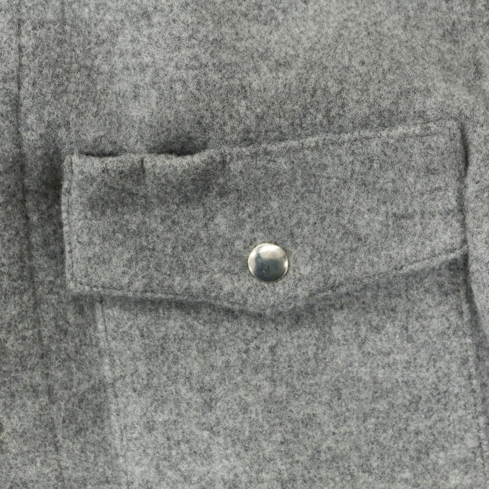 【中古】ラ テッラ LA TERRA ウール シャツブルゾン グレー【 2 】【 状態ランクA 】【 メンズ 】