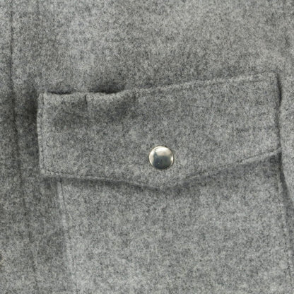 【中古】ラ テッラ LA TERRA ウール シャツブルゾン グレー【 2 】【 状態ランクA 】【 メンズ 】