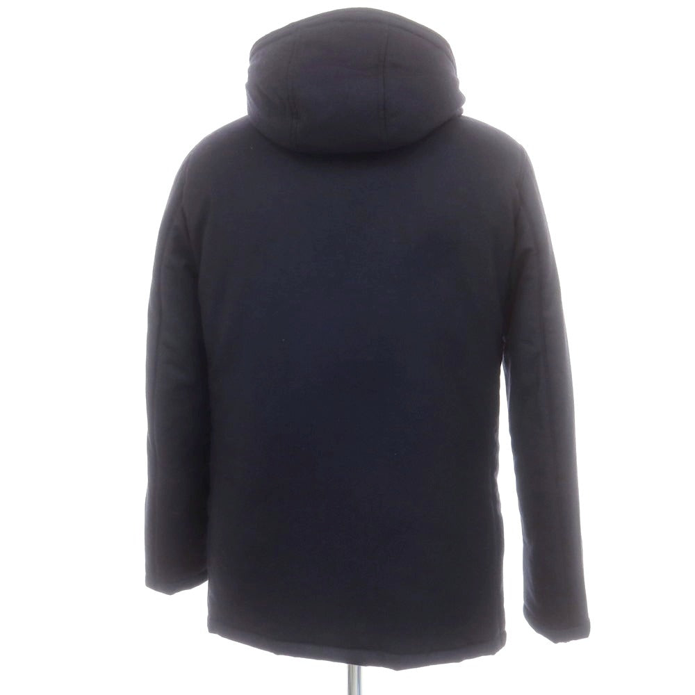 【中古】エンリコ マンデッリ ENRICO MANDELLI Sharon別注 ウールカシミヤ ダウンジャケット ネイビー【 44 】【 状態ランクA 】【 メンズ 】