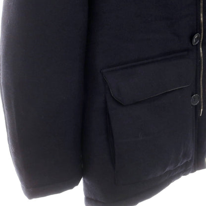 【中古】エンリコ マンデッリ ENRICO MANDELLI Sharon別注 ウールカシミヤ ダウンジャケット ネイビー【 44 】【 状態ランクA 】【 メンズ 】