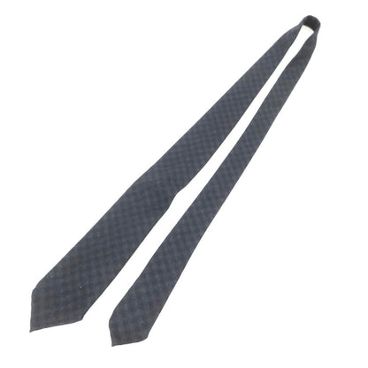 [Used] EGCAPPELLI wool checkered tie, black x charcoal gray [Condition: A] [Men&