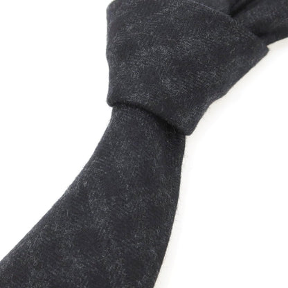 [Used] EGCAPPELLI wool checkered tie, black x charcoal gray [Condition: A] [Men&
